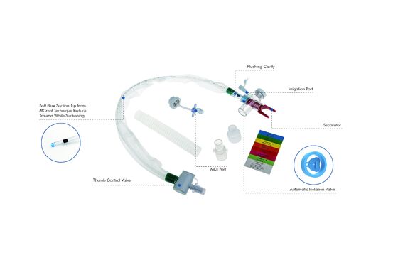 ভালো দাম ডিসপোজেবল ক্লোজড সাকশন সিস্টেম ট্র্যাকিওস্টমি টিউব মেডিকেল ইকুইপমেন্ট টি টাইপ অটো-ফ্লাশিং ৭২ ঘন্টা অনলাইন